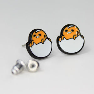 Sanrio Gudetama the Lazy Egg Stud Earrings